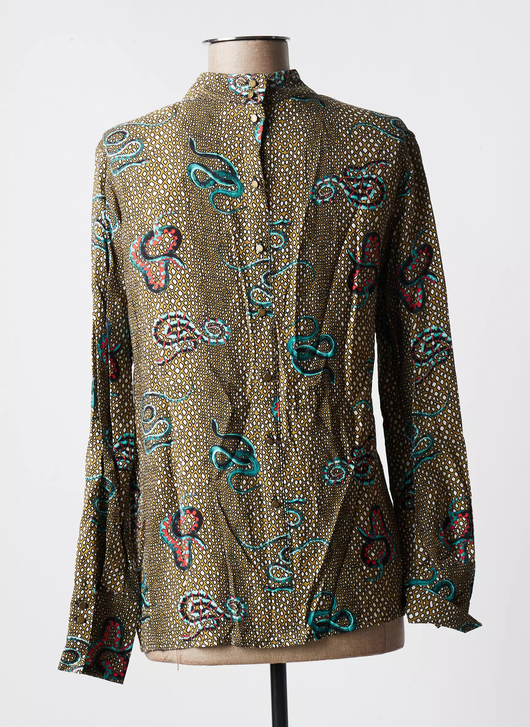 Geisha Blouses Femme couleur vert