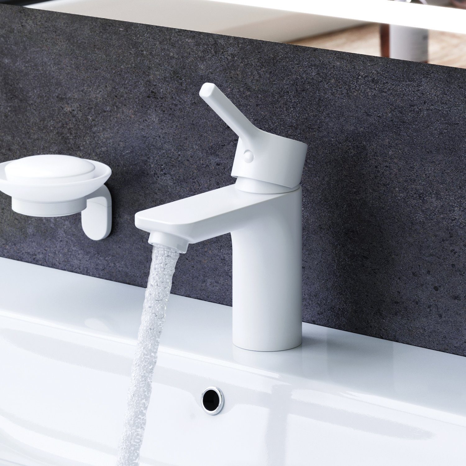 AM.PM Waschtischarmatur Waschbeckenarmatur Wasserhahn Bad Badarmatur Mischbatterie Waschbecken (Mischbatterie) geräuscharme Kartusche, Waschtisch Mischbatterie Badezimmer