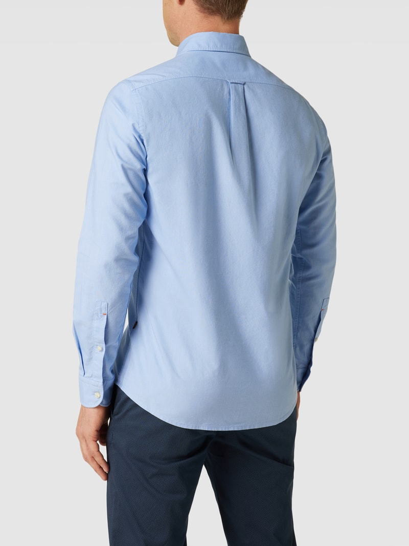 Regular Fit Freizeithemd mit Button-Down-Kragen Modell 'Rickert' in hellblau