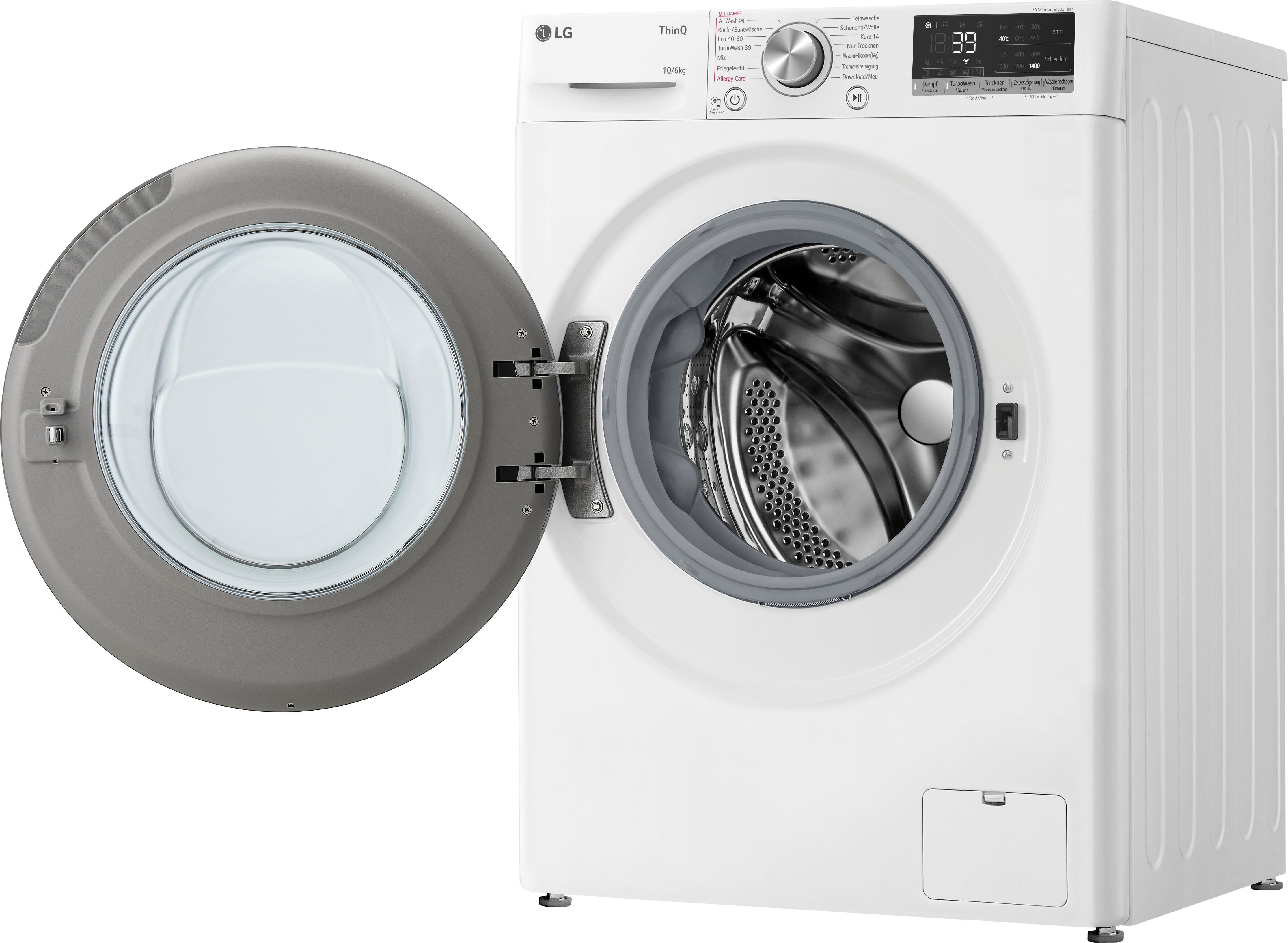 LG Waschtrockner Serie 7 W4WR70X61, 10 kg, 6 kg, 1400 U/min