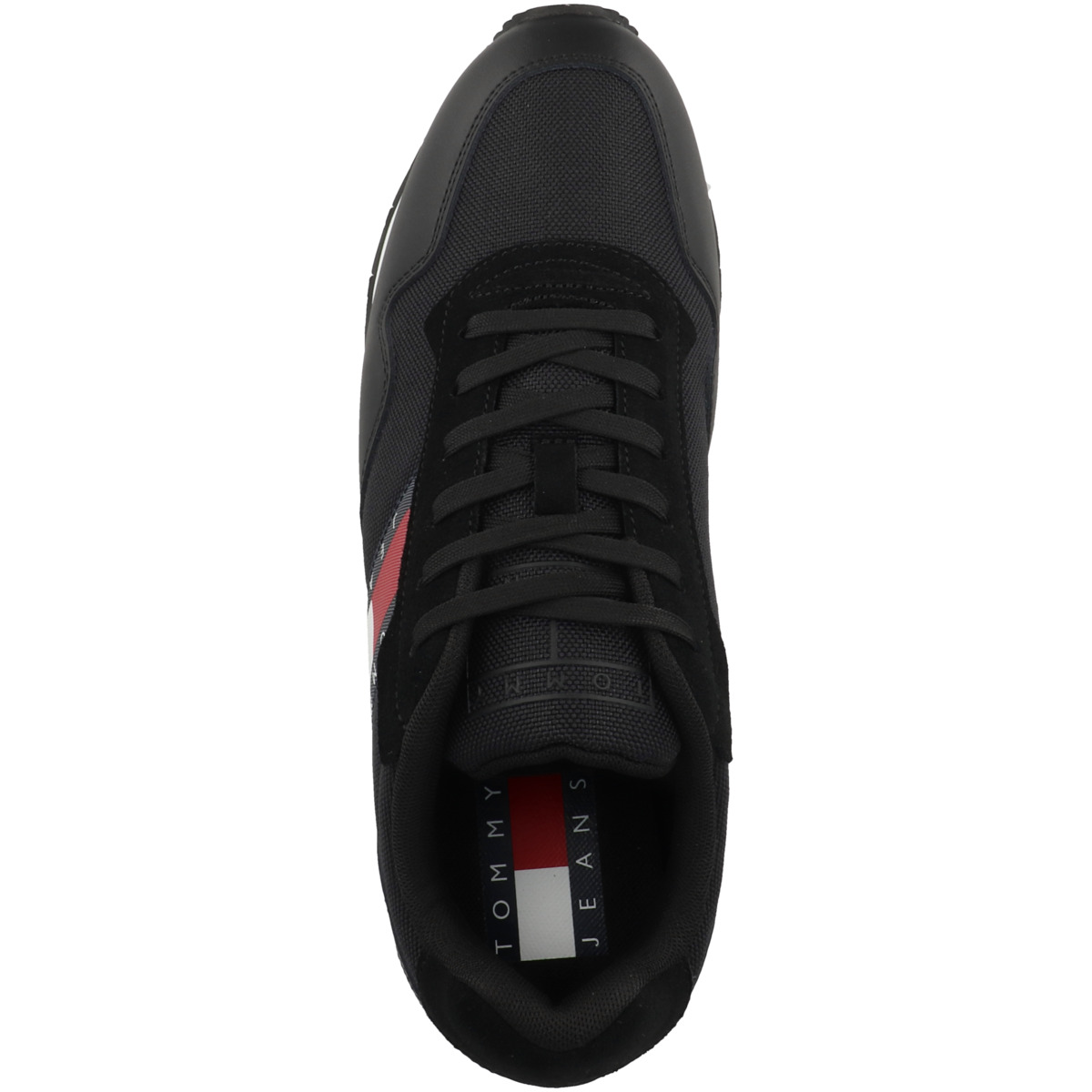 Tommy Hilfiger Tommy Jeans Retro Leather Runner Sneaker Low schwarz