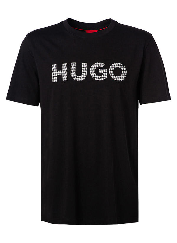HUGO, T-Shirt, Baumwolle, schwarz