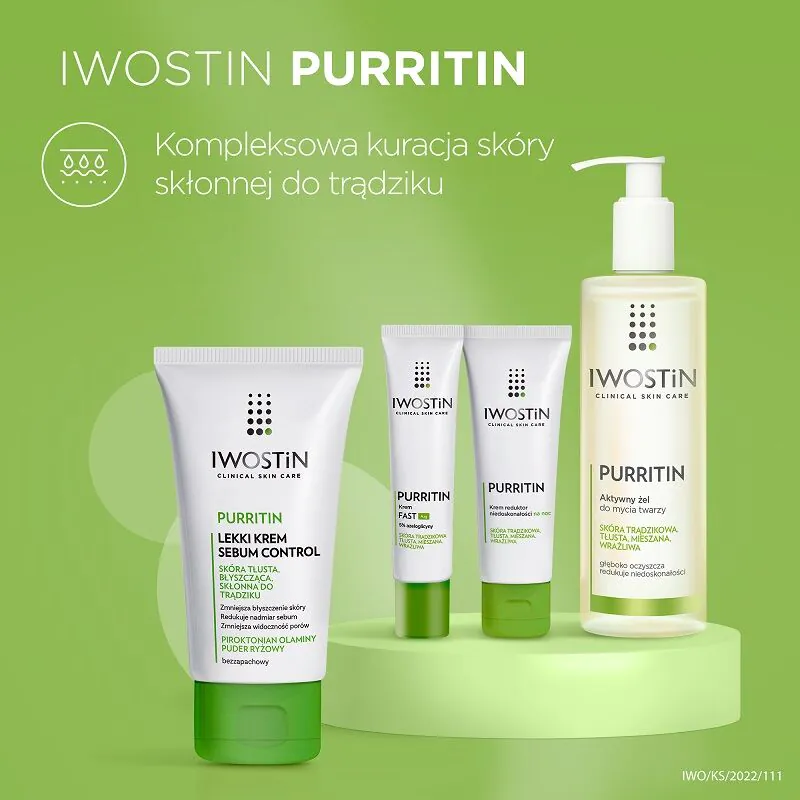 Iwostin Purritin lagana krema za kontrolu sebuma
