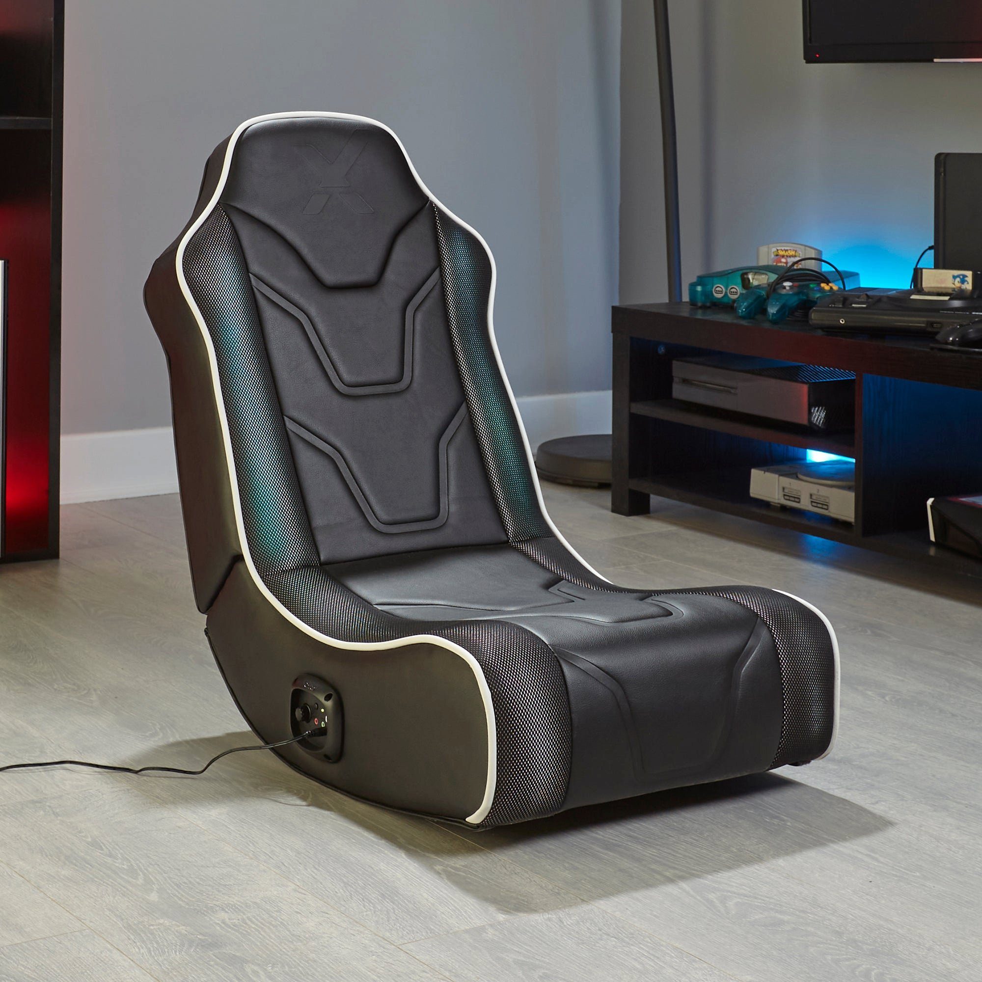 X Rocker Kindersessel Chimera RGB 2.0 Gaming Sessel mit 2.0 Audiosystem & Beleuchtung, für Kinder, für Jugendliche, für Teenager