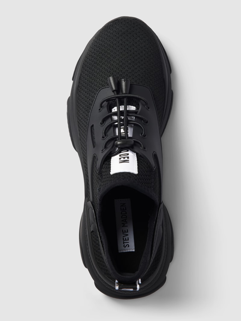 Sock-Sneaker mit Label-Patch Modell 'MATCH' in schwarz