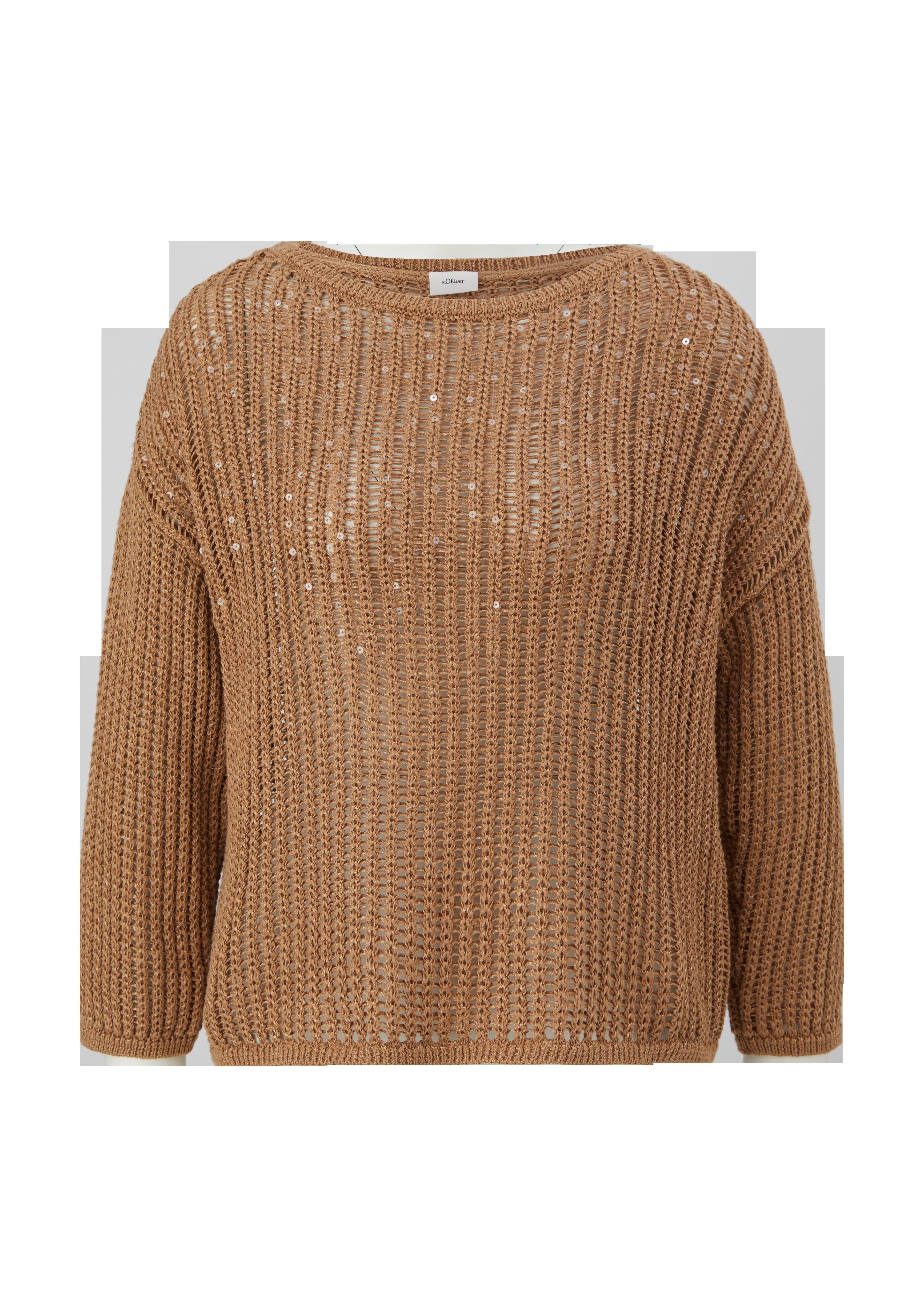 Strickpullover mit Pailletten  2126682-8461