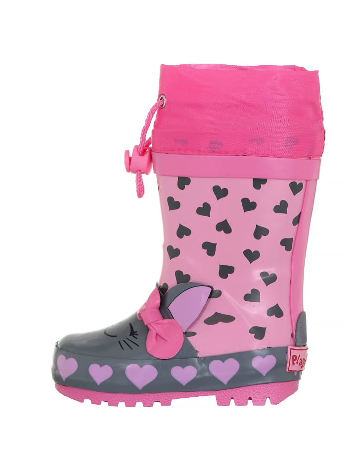 Playshoes Gummistiefel Katze in Rosa günstig kaufen 20
