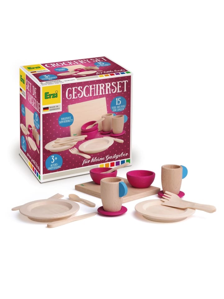 Erzi Geschirrset für Kaufladenzubehör in violett günstig kaufen onesize