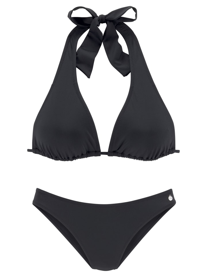 LASCANA Triangel-Bikini in schwarz günstig kaufen