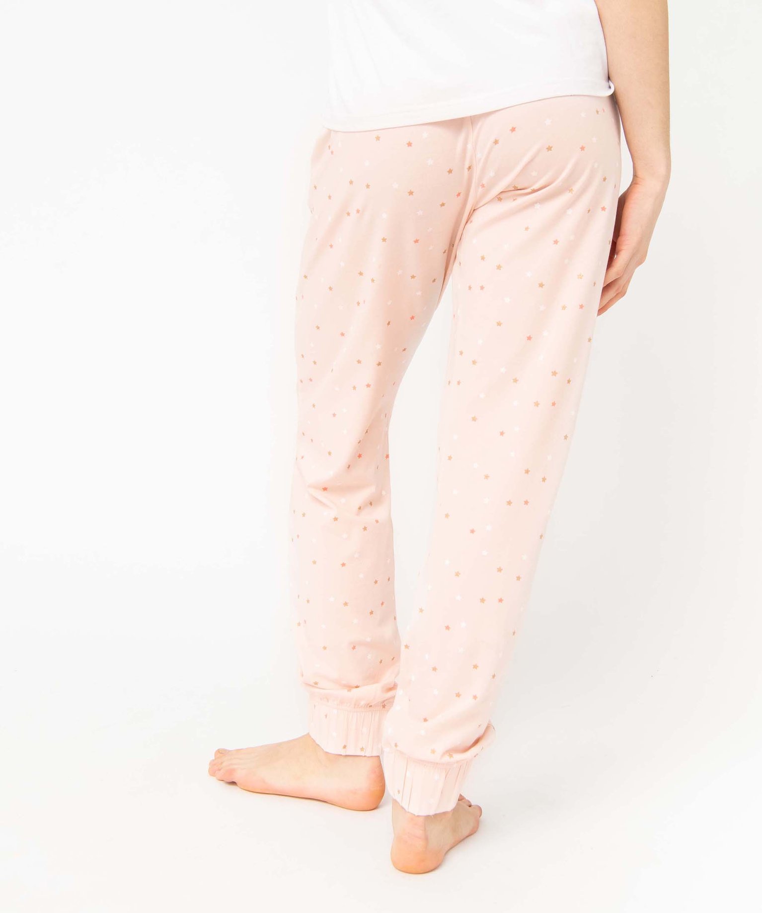 Pantalon de pyjama femme imprimé avec bas élastiqué imprime | GEMO