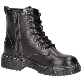 Barbarella Schnür Boots in schwarz