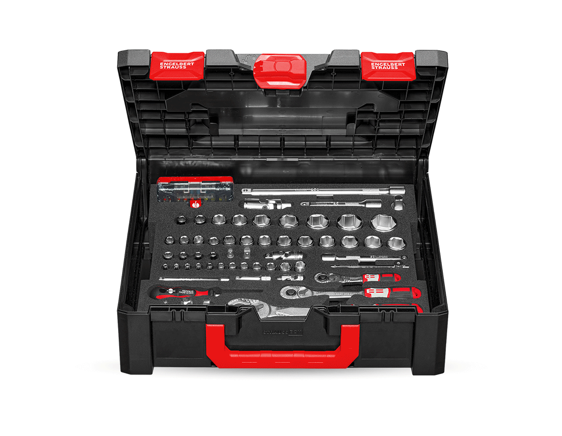 Steckschl.-Satz pro 1/4+3/8+1/2 in STRAUSSbox