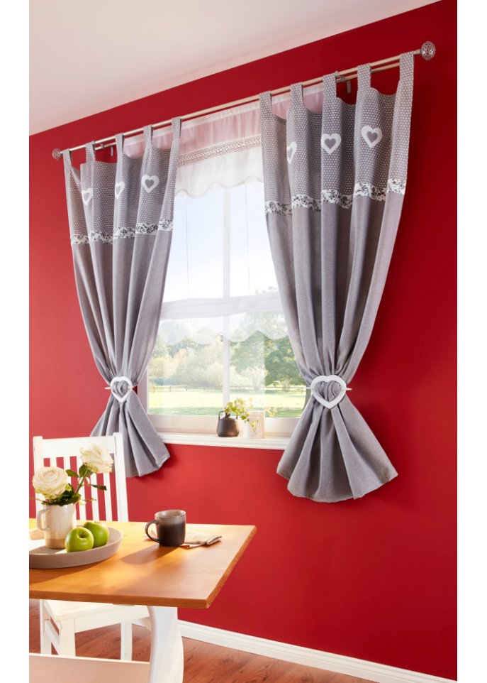 Raffhalter in Herzform (2er Pack)