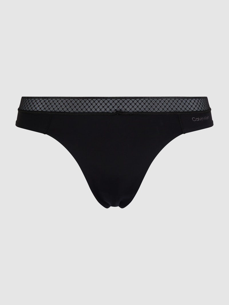 String aus Mikrofaser in schwarz