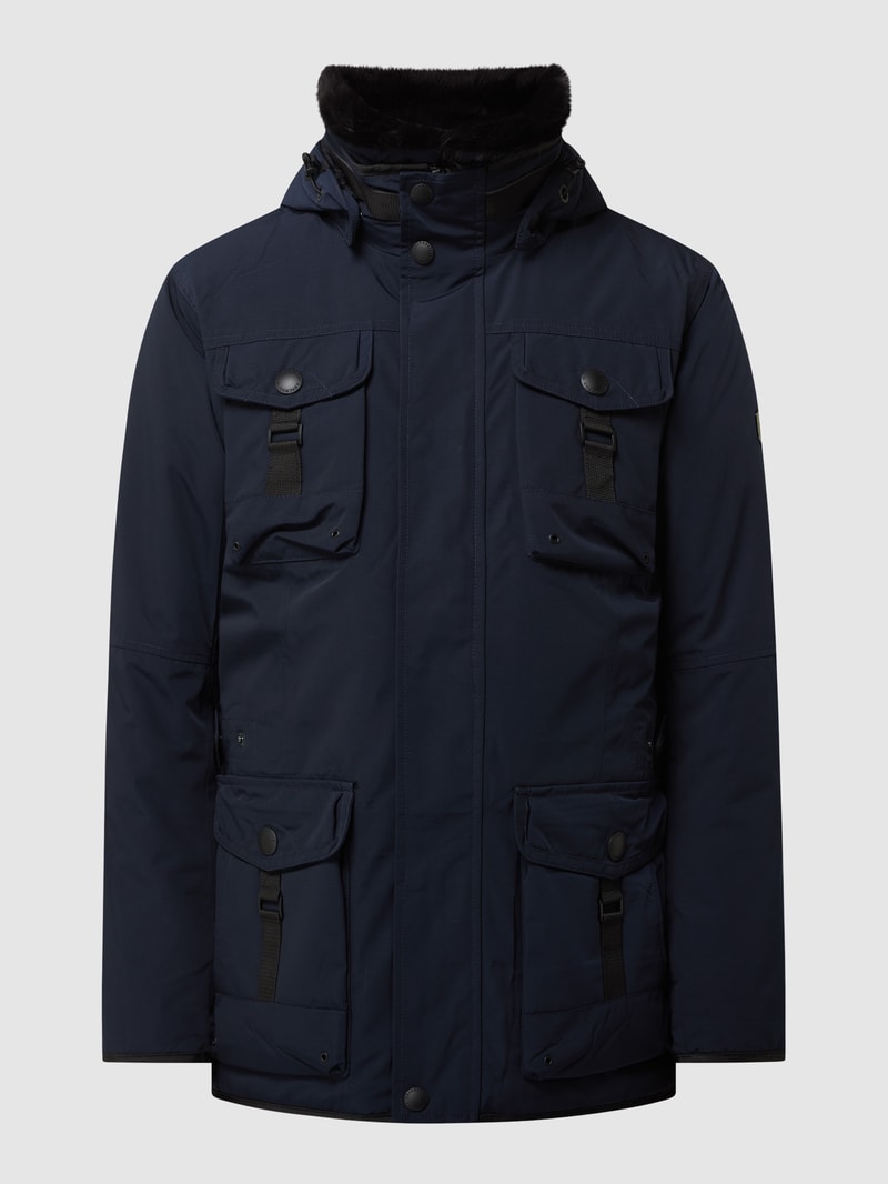 Leuchtkraft 870 Funktionsjacke mit abnehmbarer Kapuze in marineblau