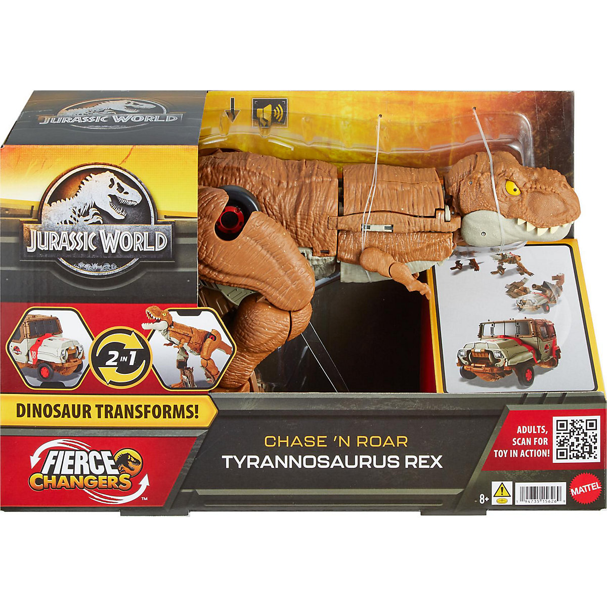 Jurassic World Fierce Changers Chase N' Roar T-Rex