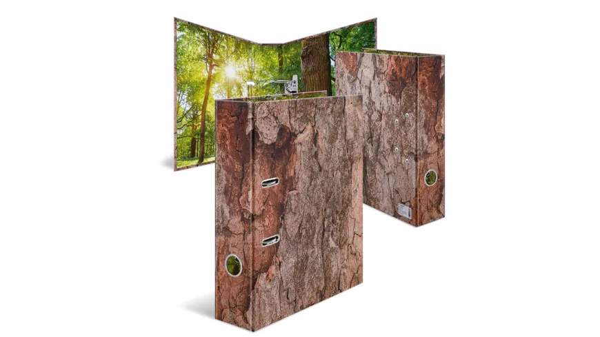 HERMA Motiv-Ordner A4 Wood 7cm breit