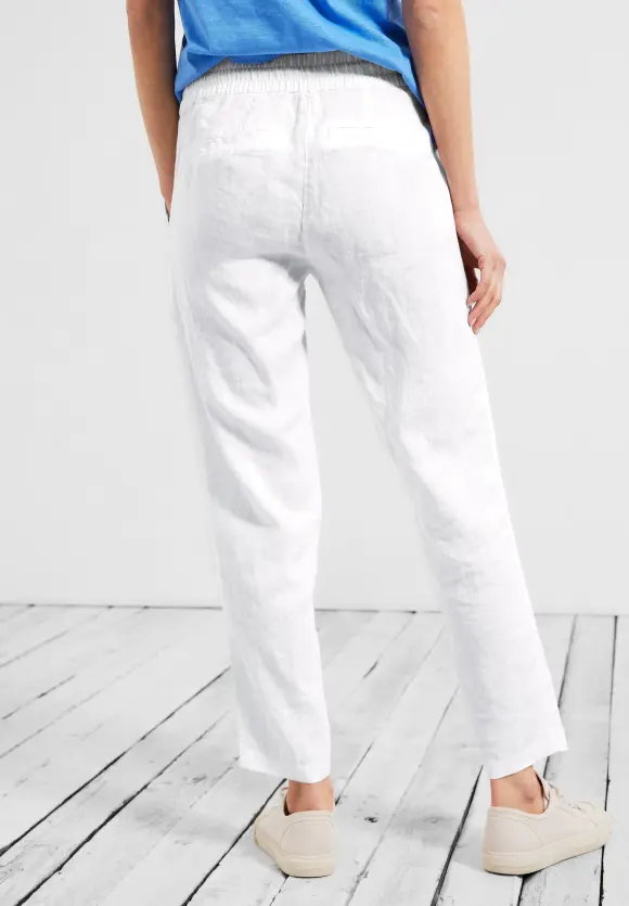 CECIL Leinen Casual Fit Hose