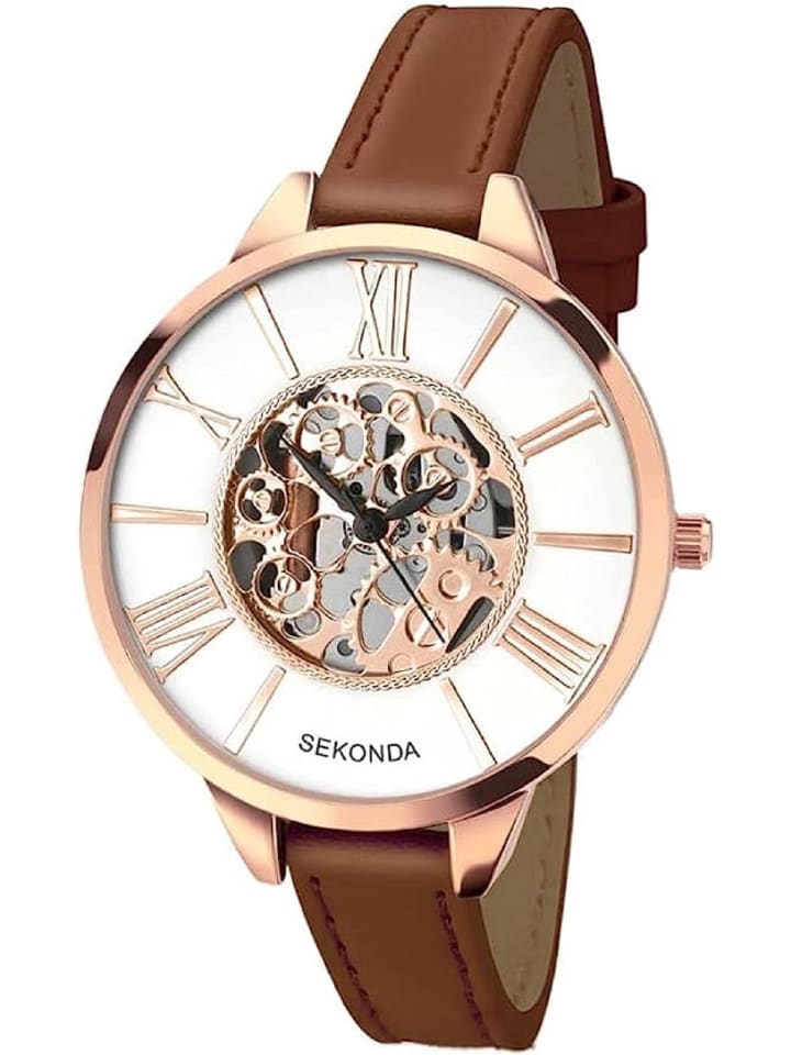 COFI 1453 Damen -Armbanduhr Analog Quartz Uhr in Braun günstig kaufen onesize