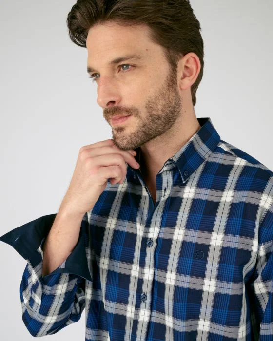 Chemise confort manches longues pur coton