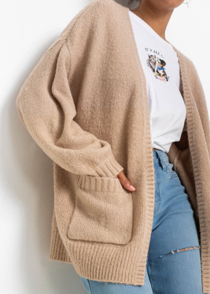 Oversized Strickjacke
