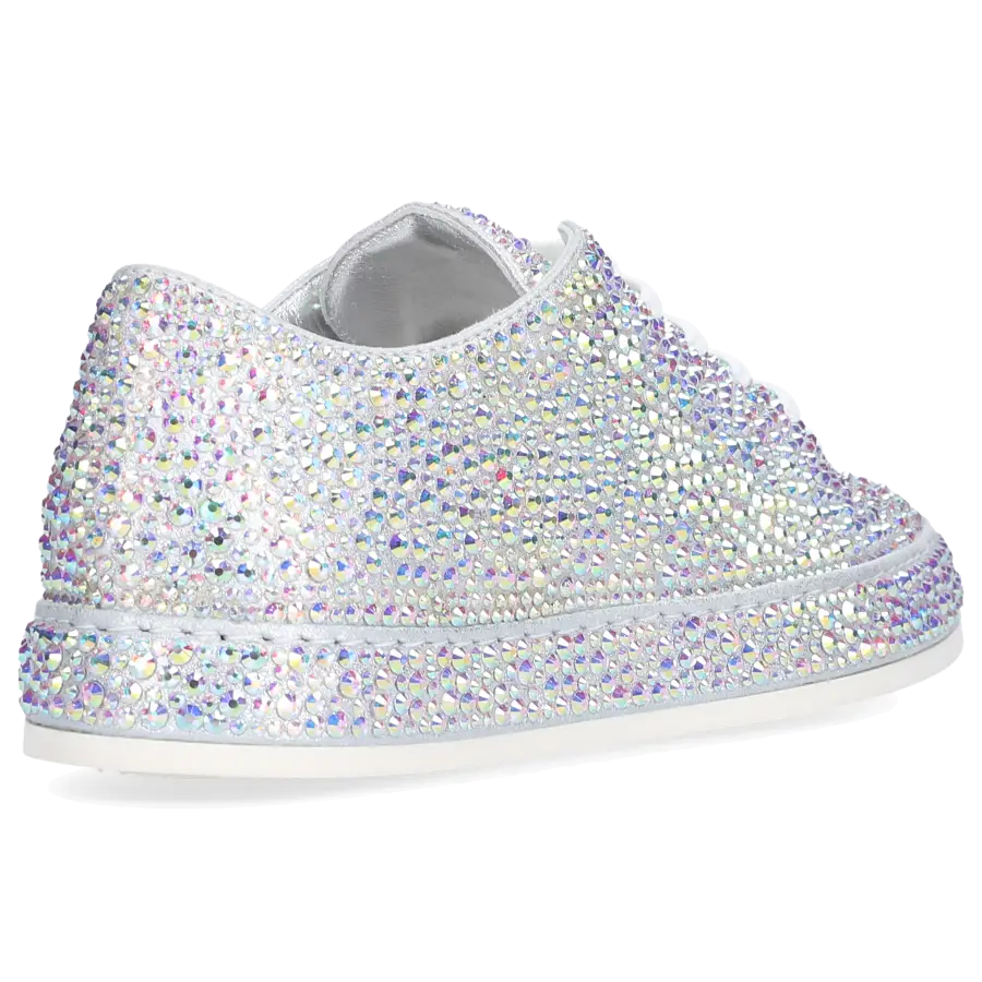 Le Silla - Sneaker low PRINCE Veloursleder - silber