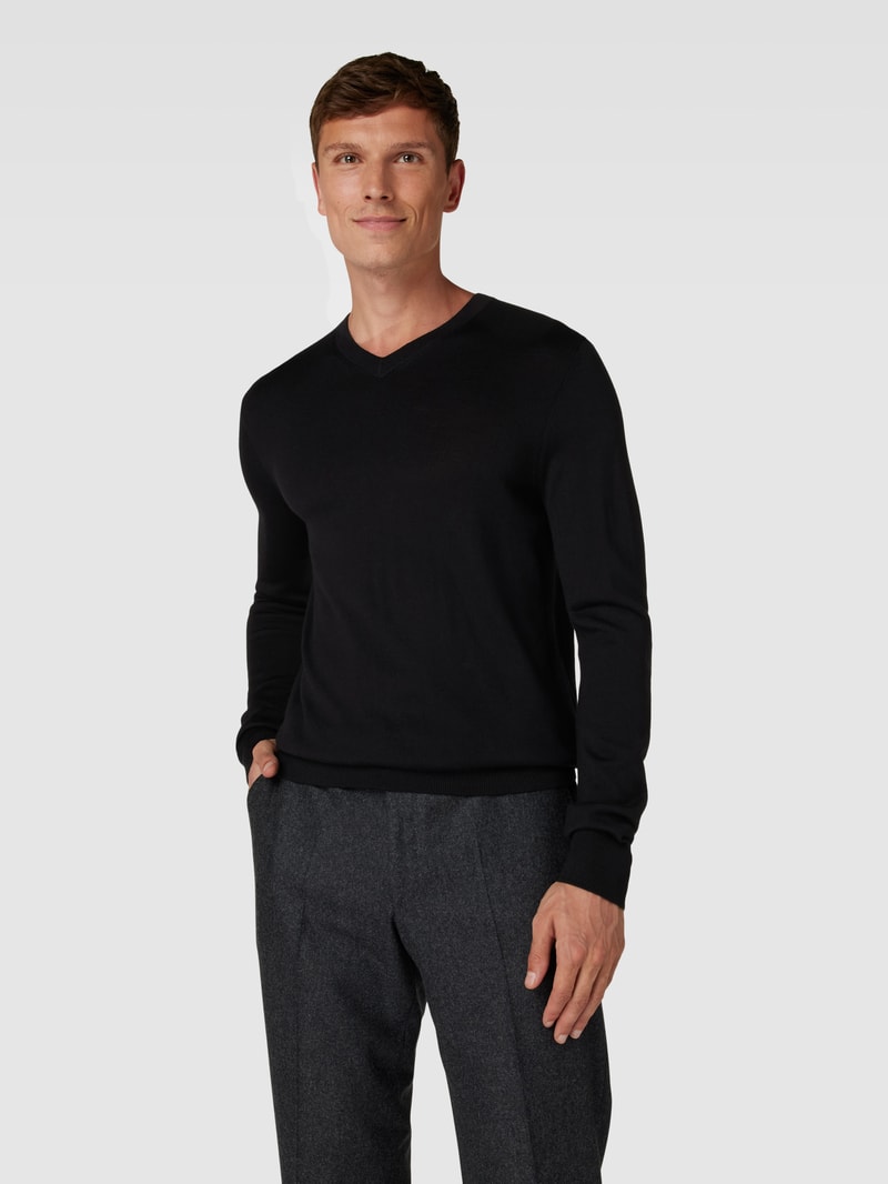 Strickpullover in schwarz