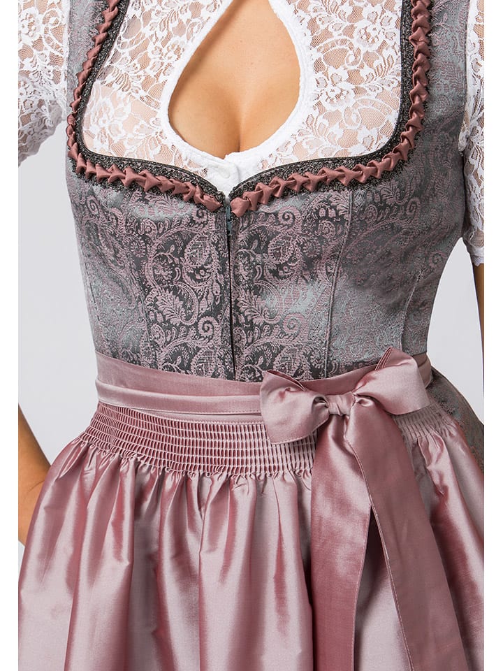 Stockerpoint Dirndl ''Emma'' in Grau/ Rosa günstig kaufen