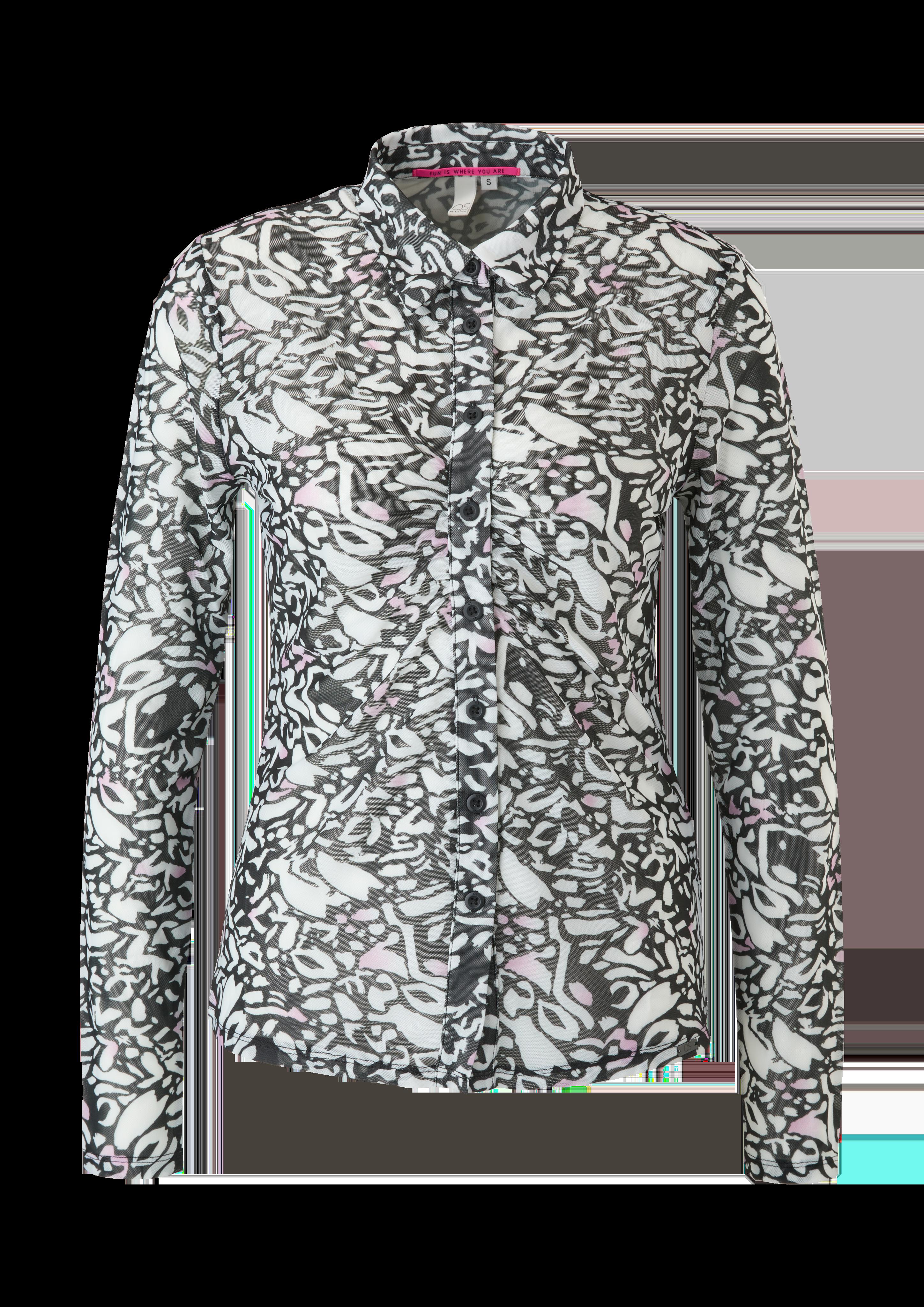 Meshbluse mit Alloverprint  2117716-99A0
