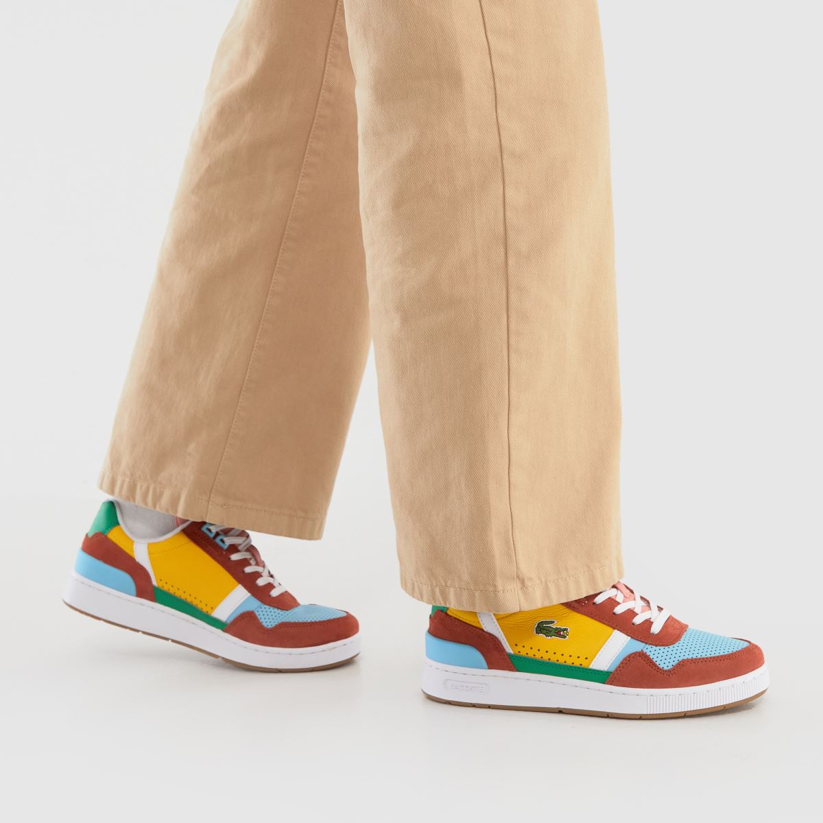 Lacoste – Snoopy – Multifärgade träningsskor med t-clips