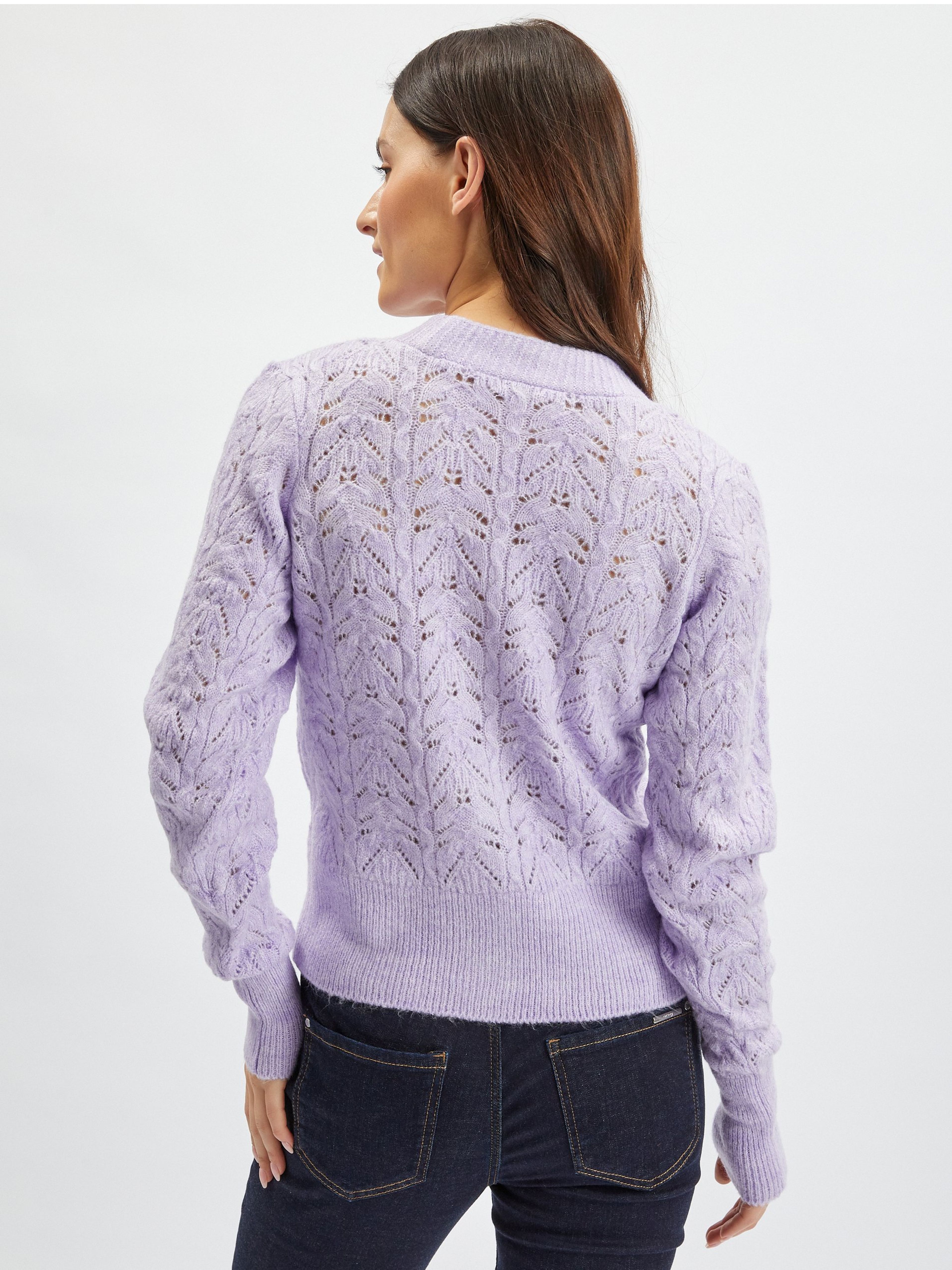 Hellviolette Damen-Strickjacke ORSAY