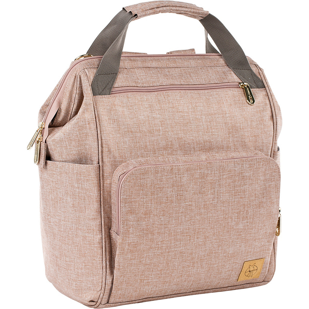 Wickelrucksack Goldie Glam rosé, inkl. Zubehör & Wickelunterlage