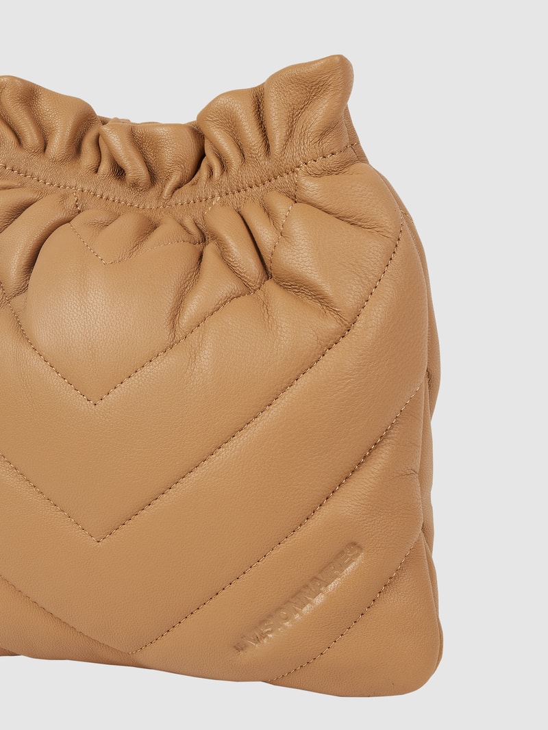 Crossbody Bag aus Leder Modell 'Lilou' in camel