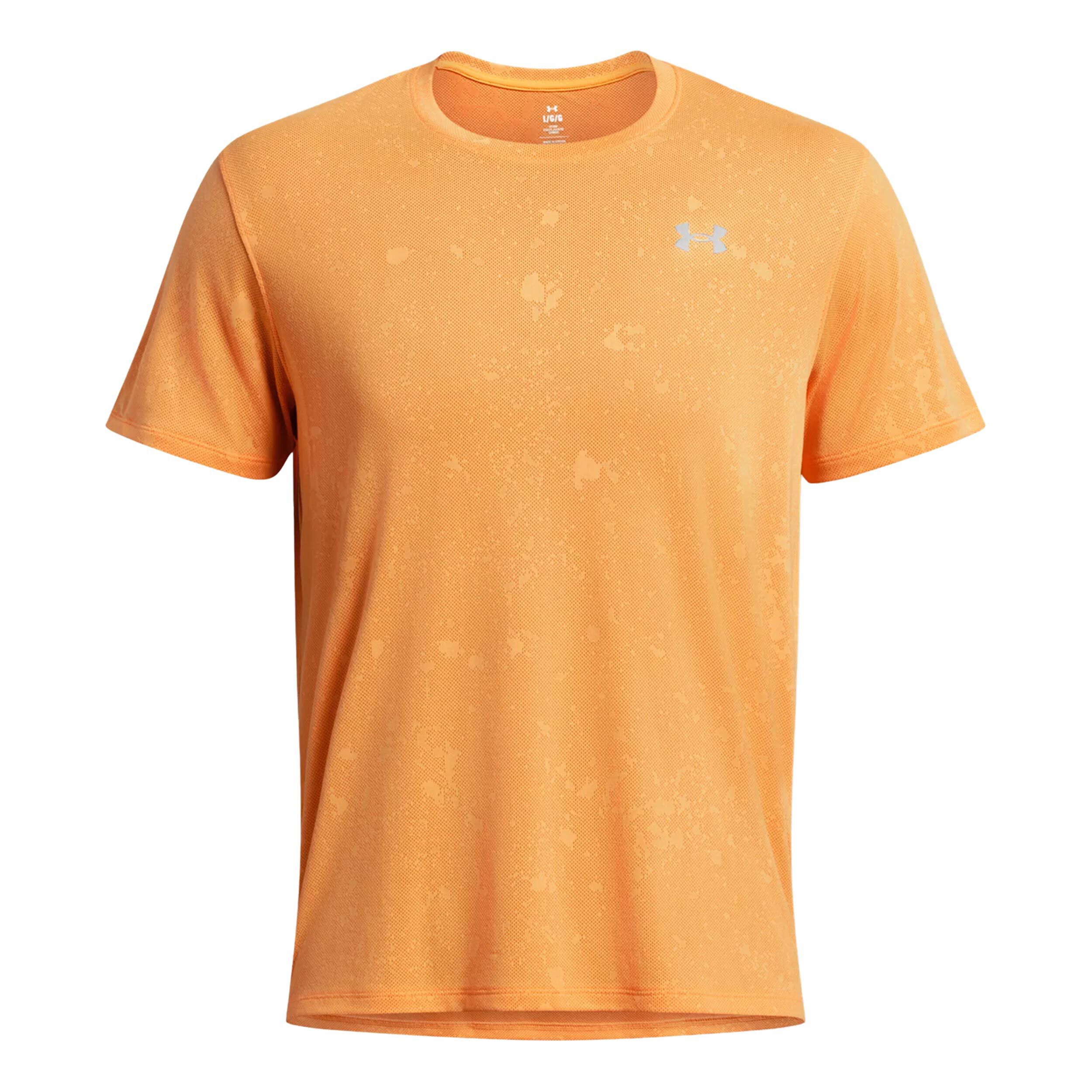 Streaker Splatter SS Laufshirt Herren - Orange