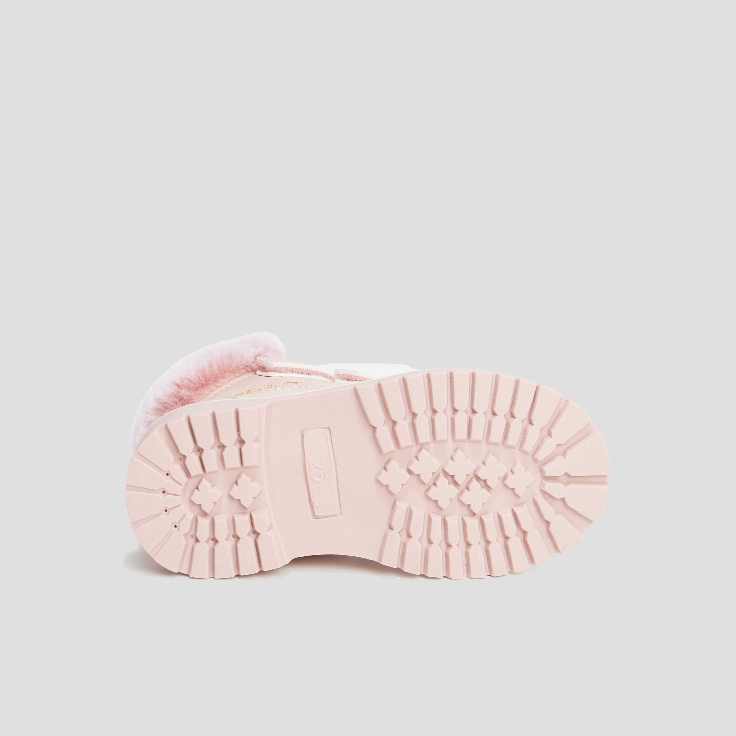 Bottines à scratchs et fourrure Trappeur rose fille | La Halle