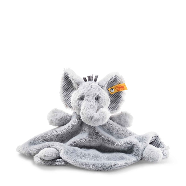 Soft Cuddly Friends Ellie Elefant Schmusetuch, 26 cm, hellgrau