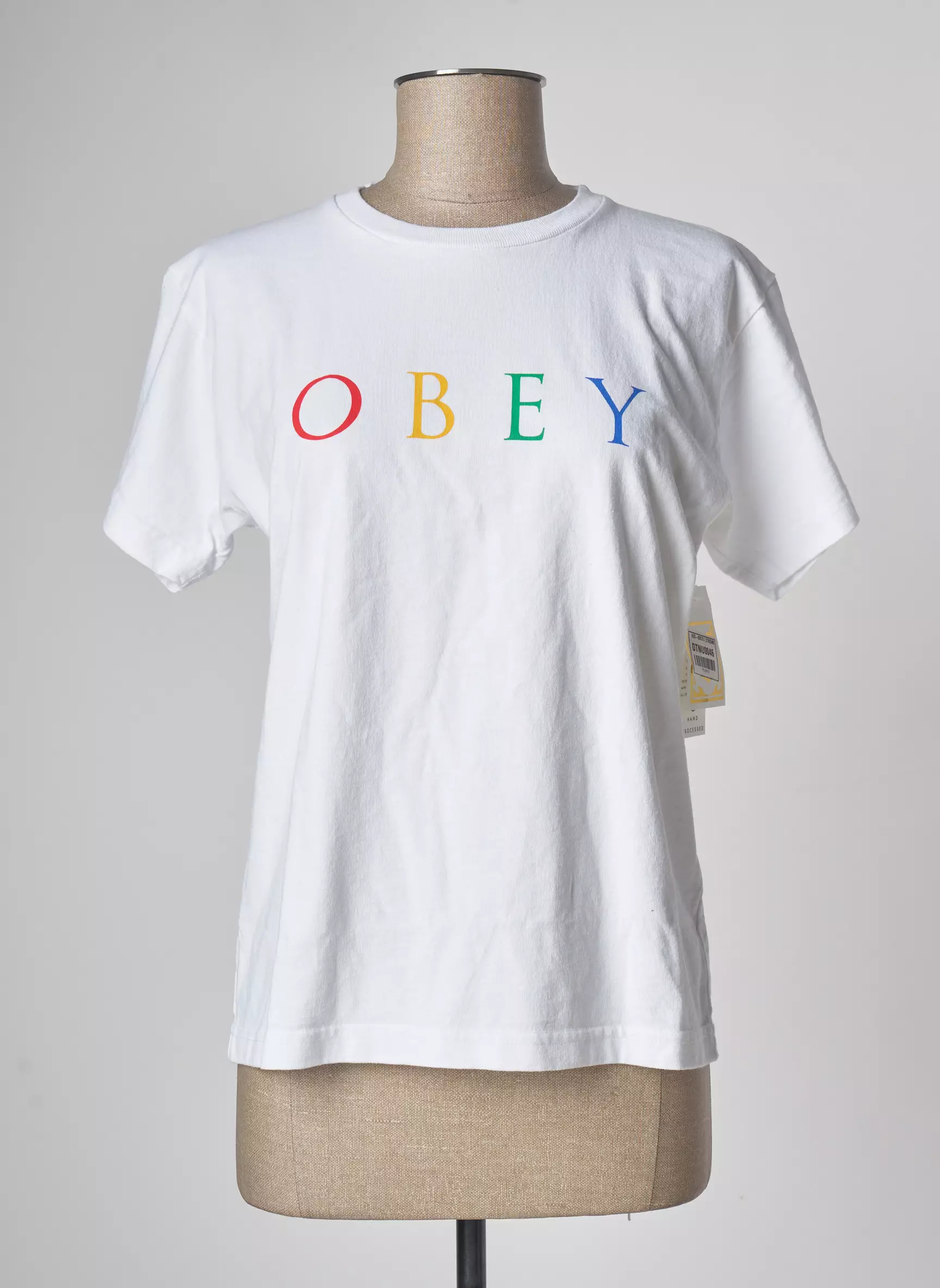 Obey Tshirts Femme couleur blanc