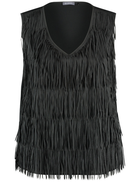 Top mit Fransen-Details