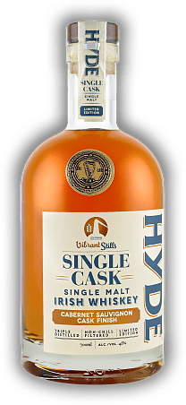 Hyde Vibrant Still Irish Single Malt Whiskey Single Cask Cabernet Sauvignon Finish Hyde Vibrant Still Irish Single Malt Whiskey Single Cask Cabernet Sauvignon Finish Limited Edition. 0,7	 Liter - Vol 46%
