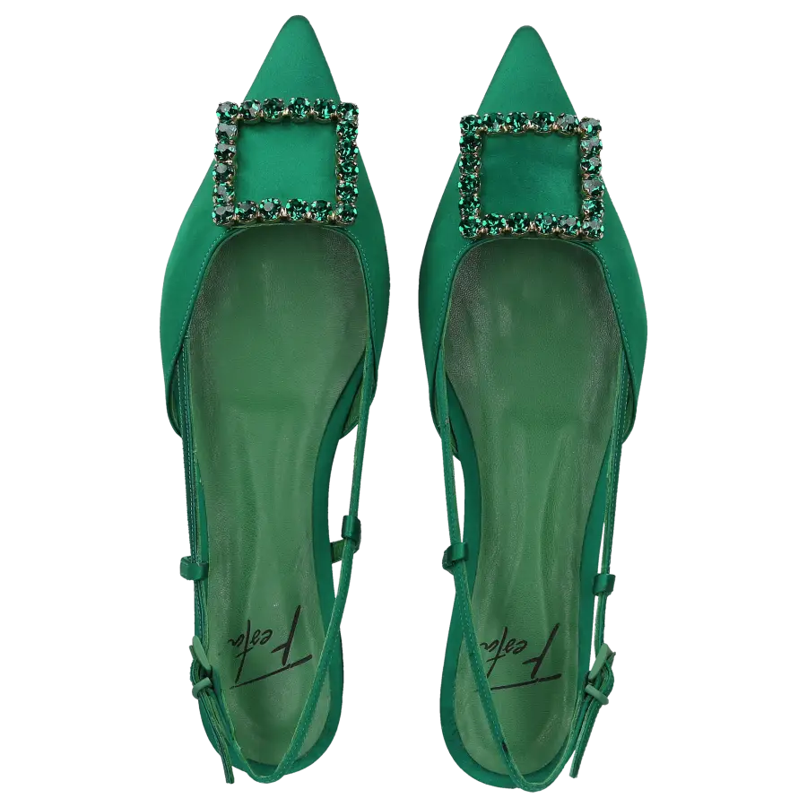 Roberto Festa - Sling-Ballerinas LAVANDA Satin - grün