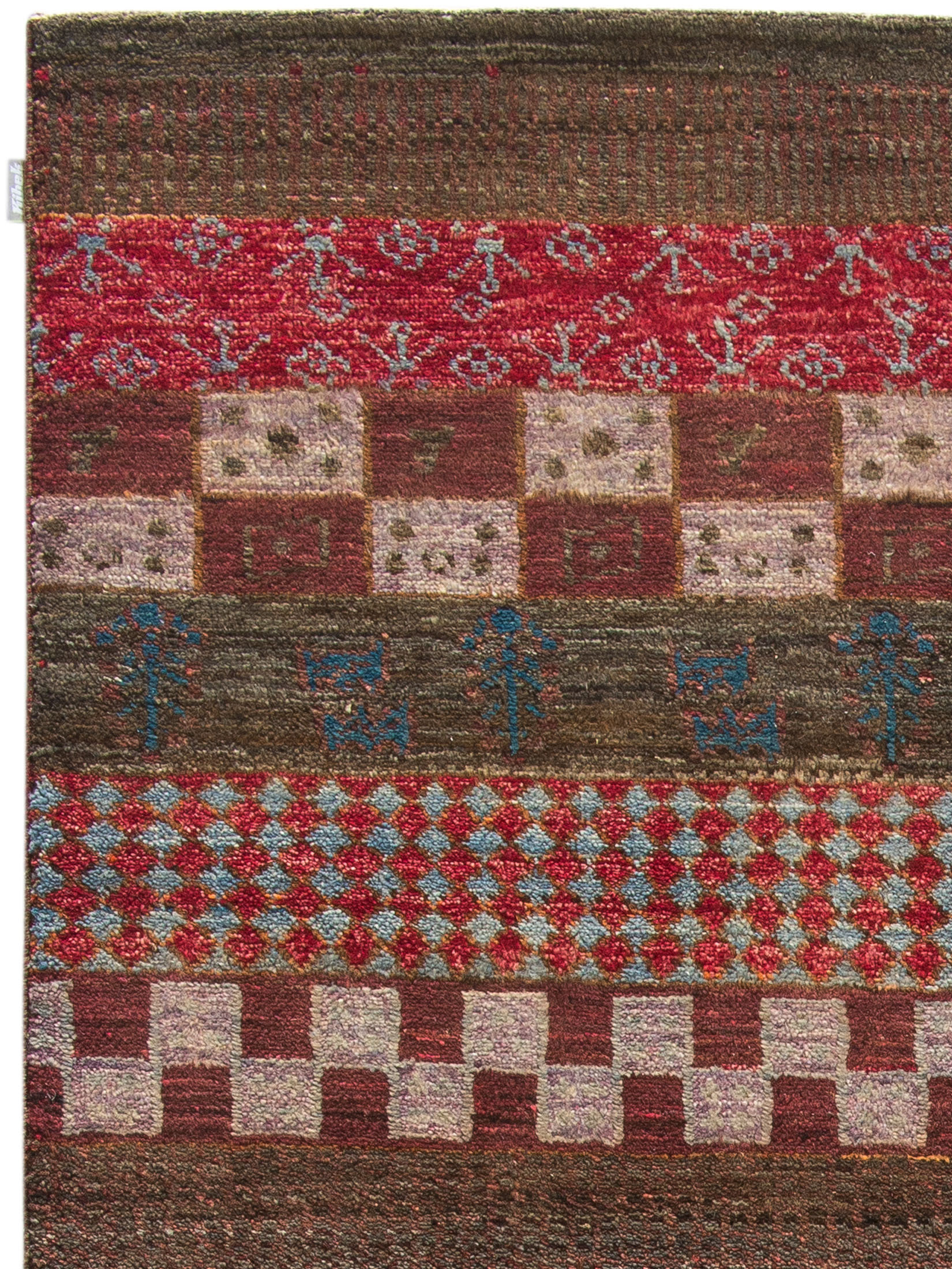 Contemporary Gabbeh ca. 201 x 252 cm, Unikat / Einzelstück