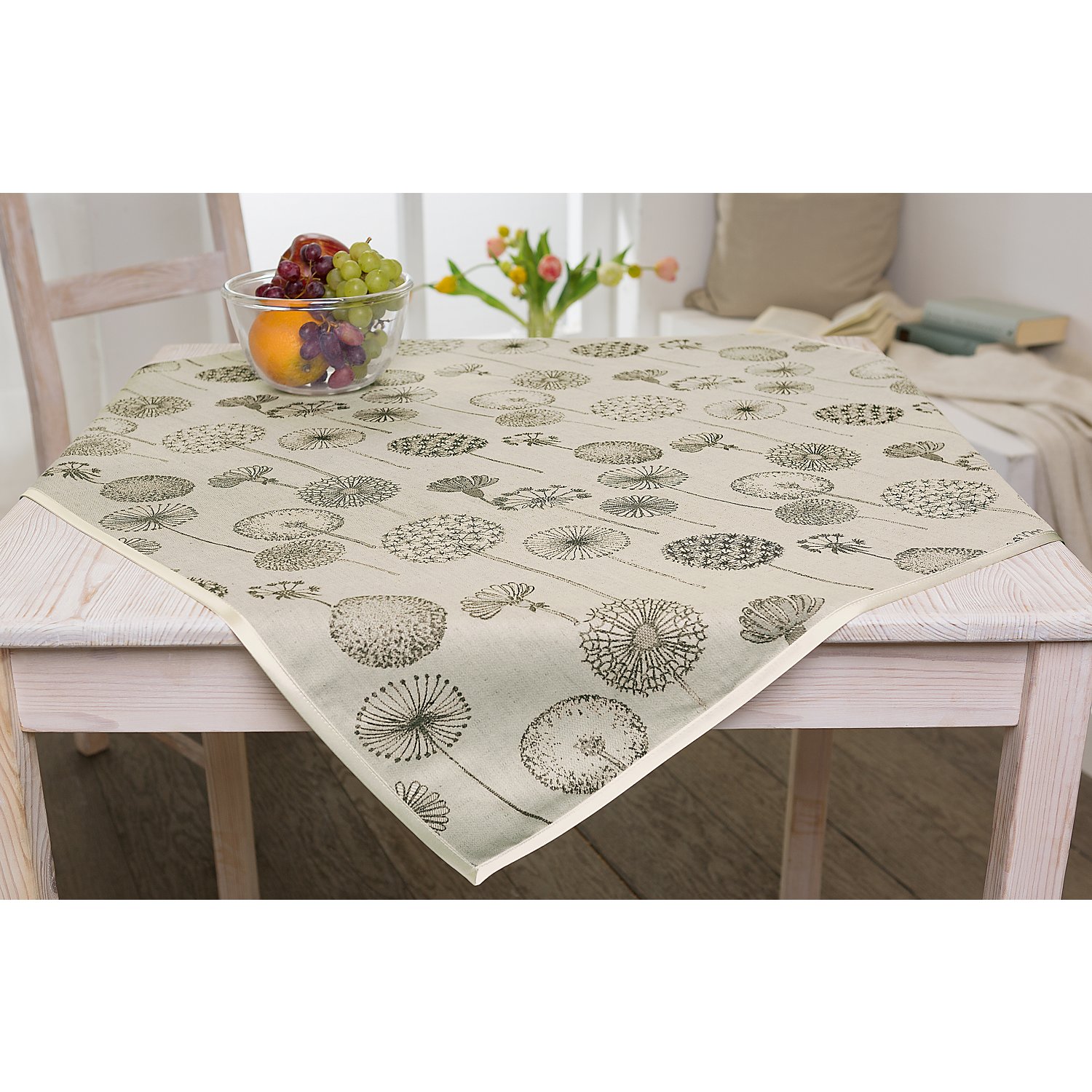 Halbleinen-Jacquard 