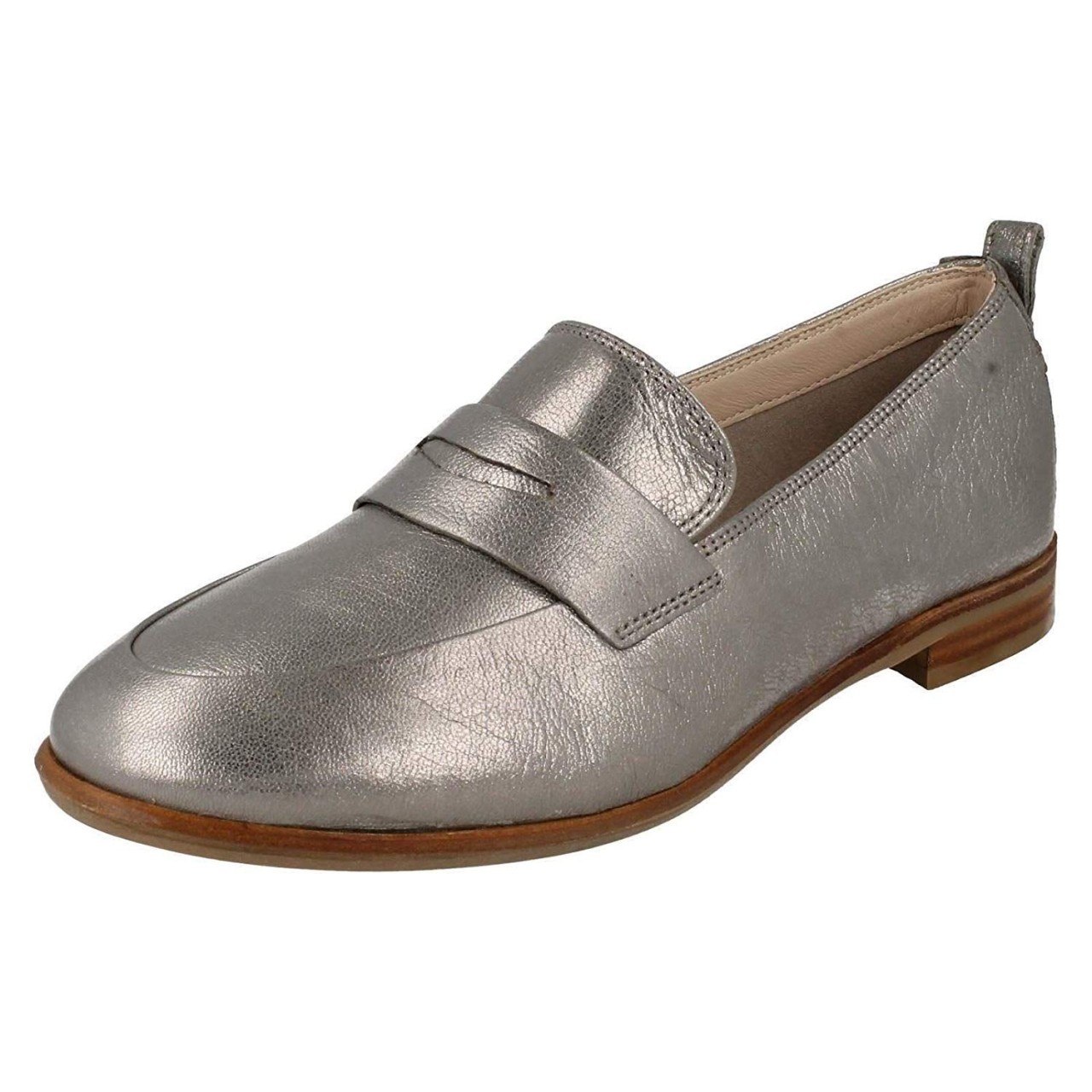 CLARKS Klassische Slipper grau