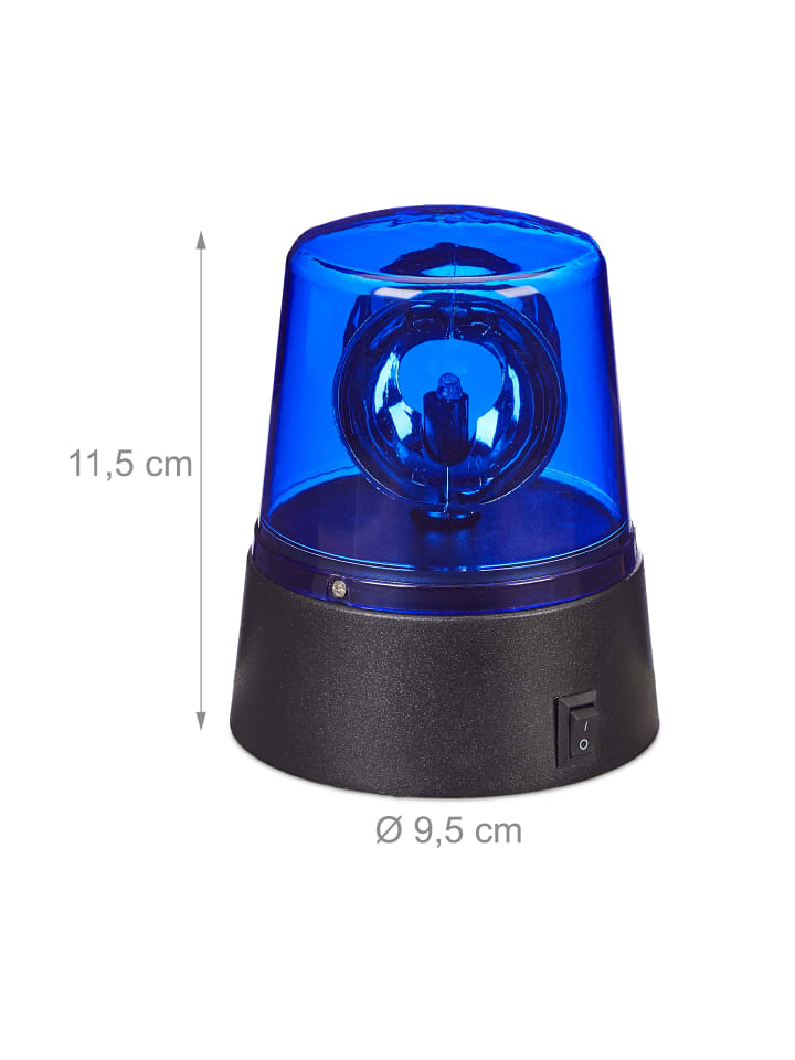 relaxdays 2 x LED-Blaulicht in Blau günstig kaufen onesize