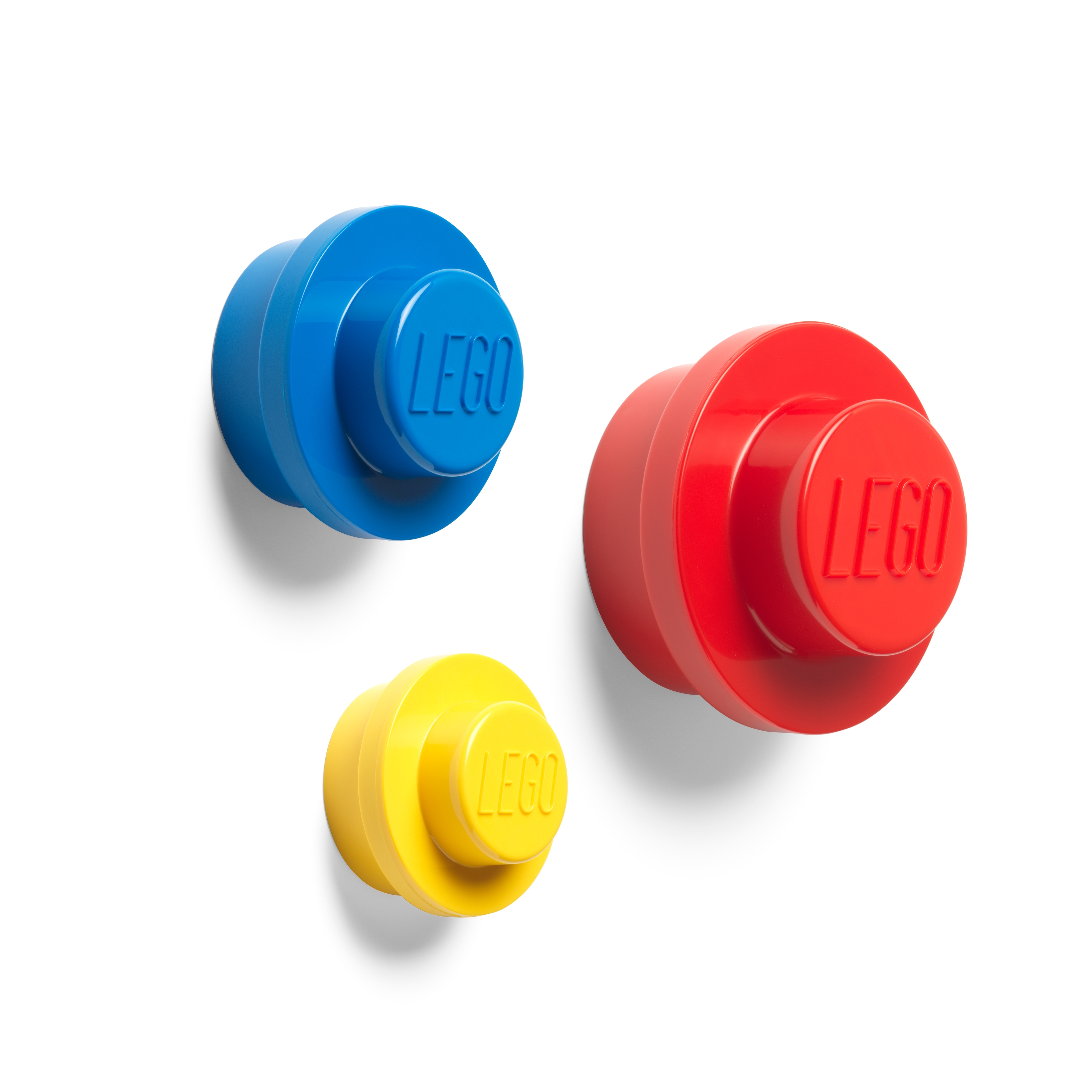 Wandhaken-Set in Rot, Blau und Gelb 5005906