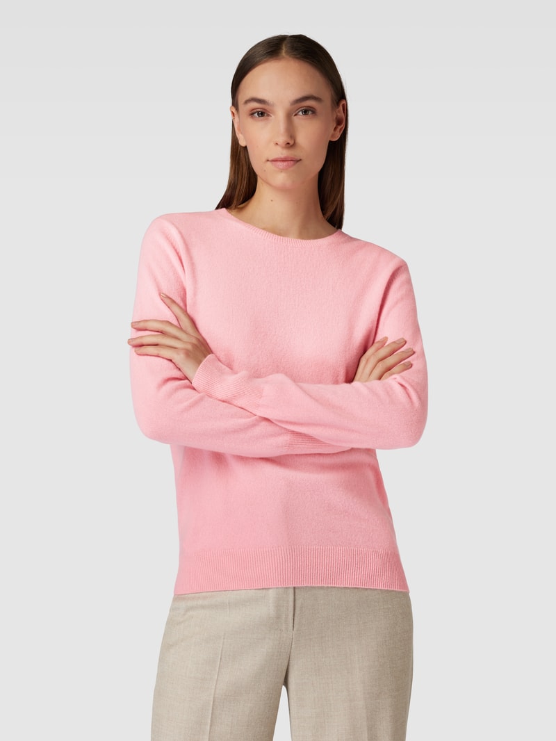 Strickpullover mit Rundhalsausschnitt im 2er-Pack in pink