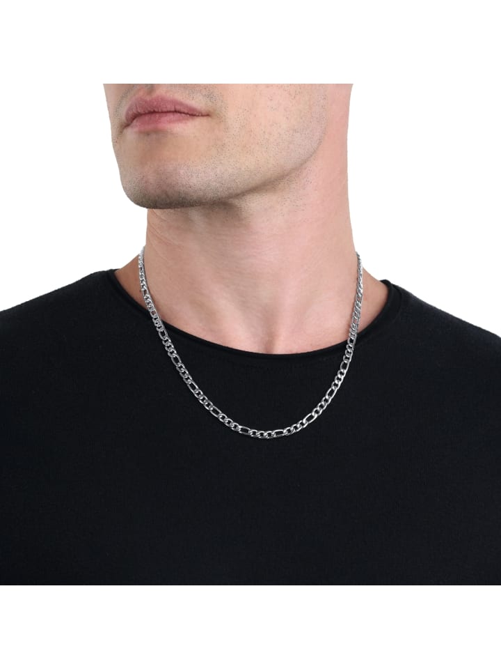 Amor Halskette Edelstahl in Silber günstig kaufen 55 cm