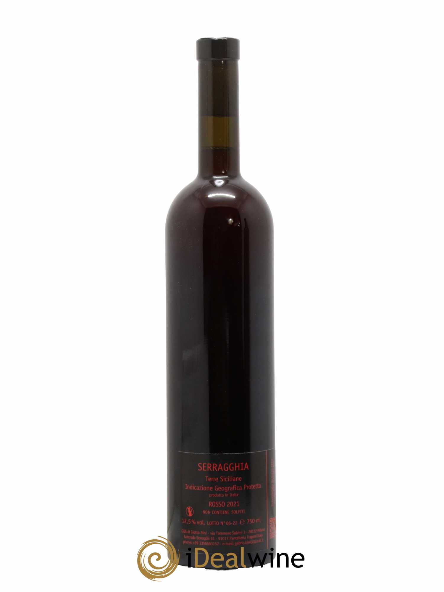 Italie Serragghia Fanino Catarratto e Pignatello Gabrio Bini 2021 - Lot de 1 Bouteille