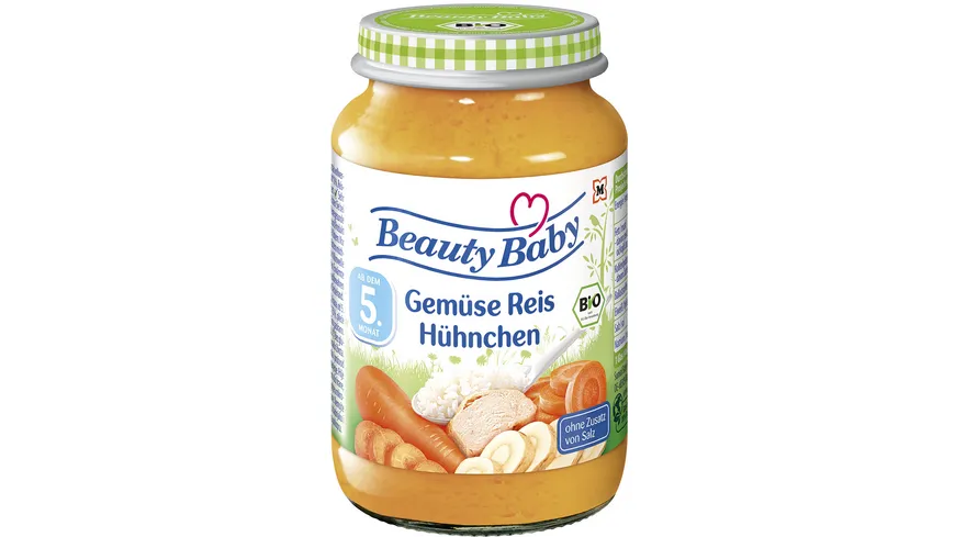 Beauty Baby Babygläschen Bio Gemüse Reis Hühnchen 190 g