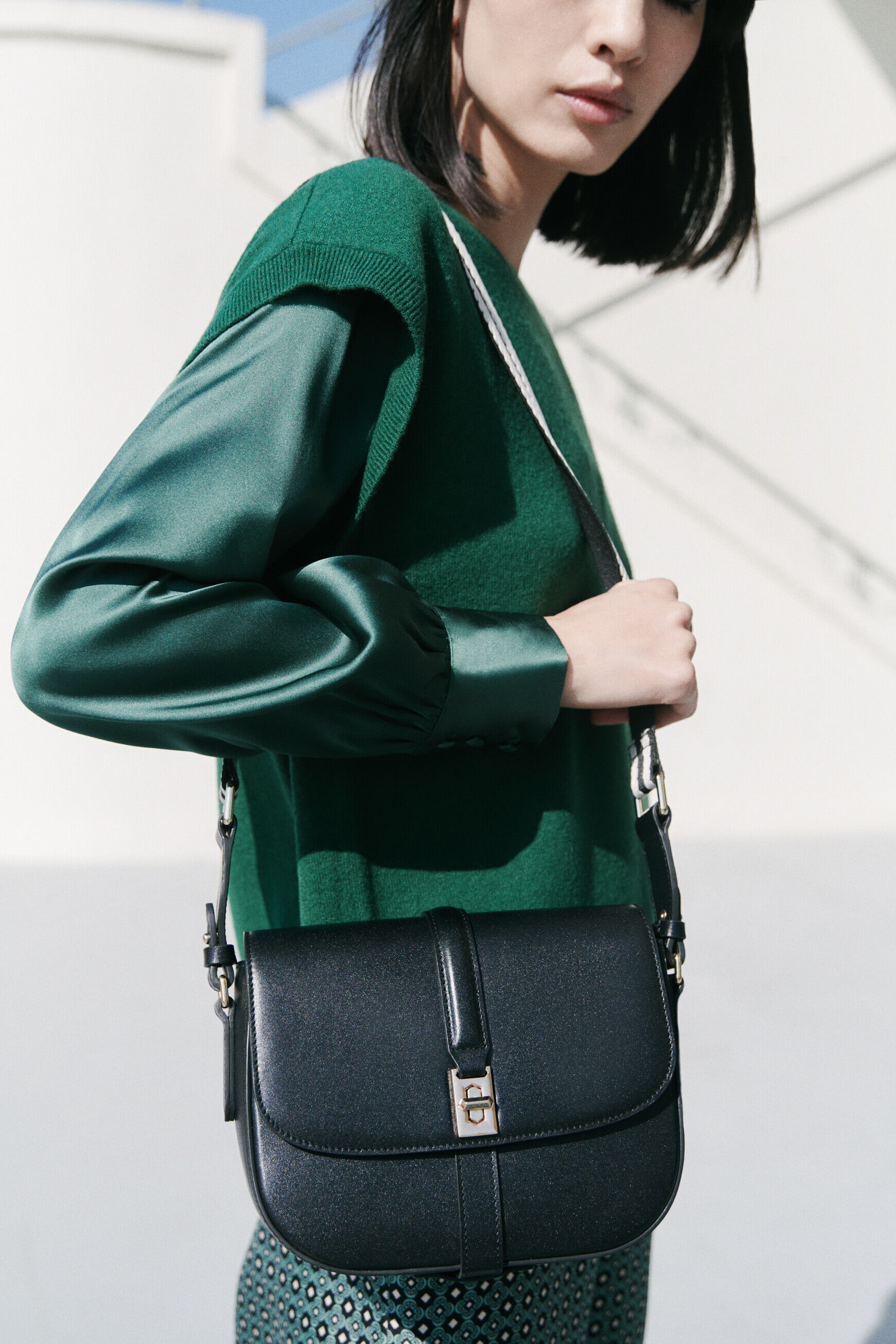 Blouse cmilana2 vert fonce femme